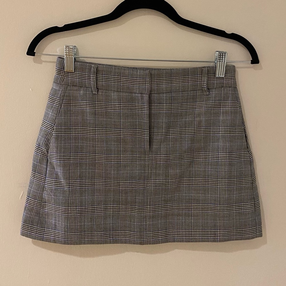 Tibi plaid Y2K style mini skirt size 0